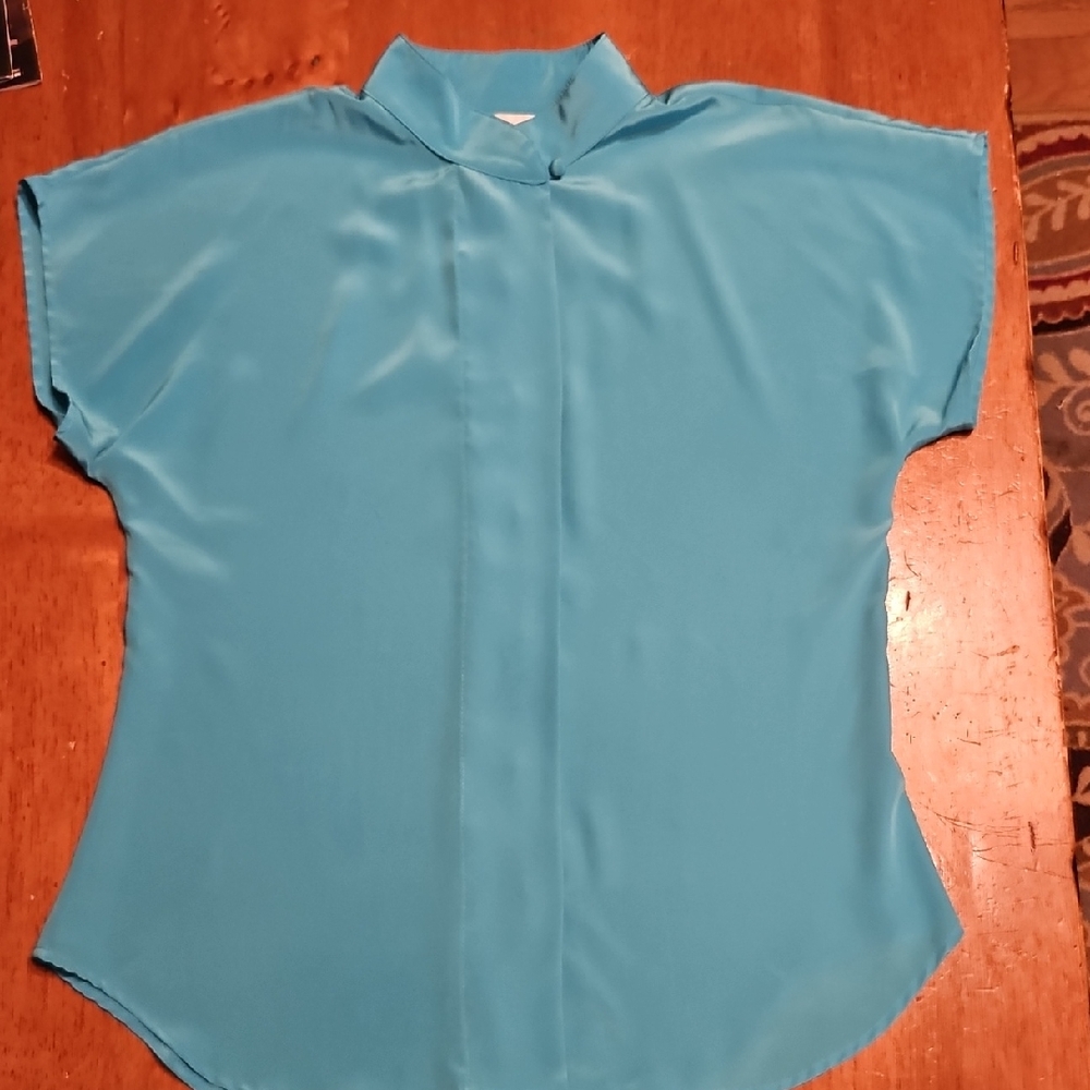 Chic Turquoise Women's Blouse